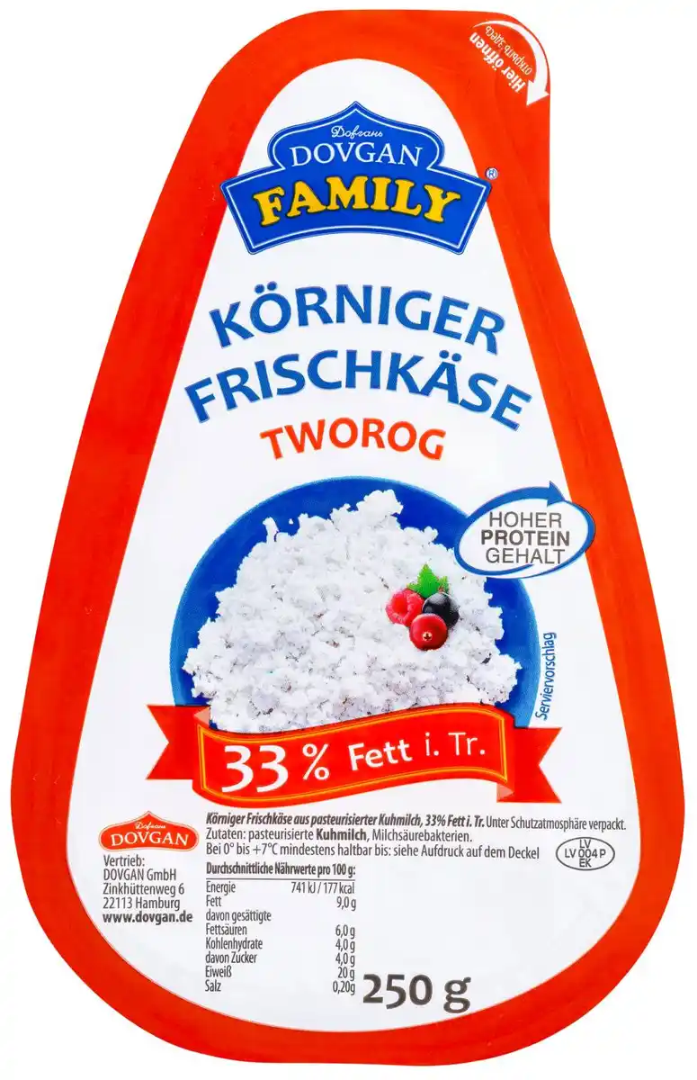 Bild 1 von DOVGAN Körniger Frischkäse, 250-g-Packg.