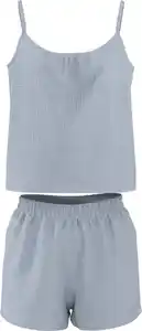 ESMARA® Damen-Musselin-Pyjama, 2-teilig