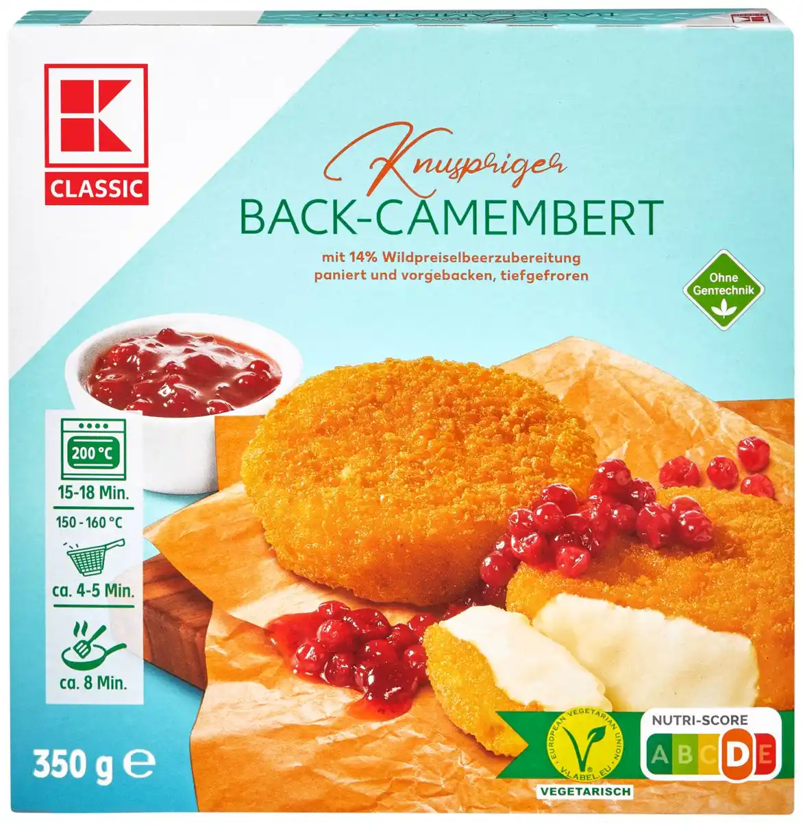 Bild 1 von K-CLASSIC Back-Camembert, 350-g-Packg.