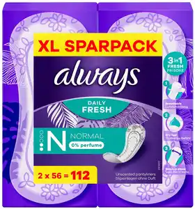 ALWAYS Slipeinlagen, 2 x 40 - 56-St.-Packg.