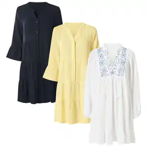 ESMARA® Damen-Musselin-Tunikakleid