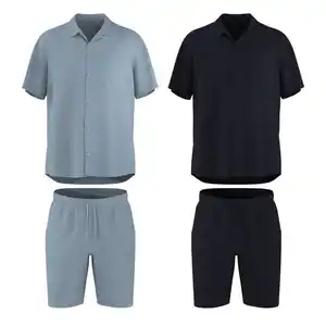 ESMARA MEN® Herren-Musselin-Pyjama, 2-teilig