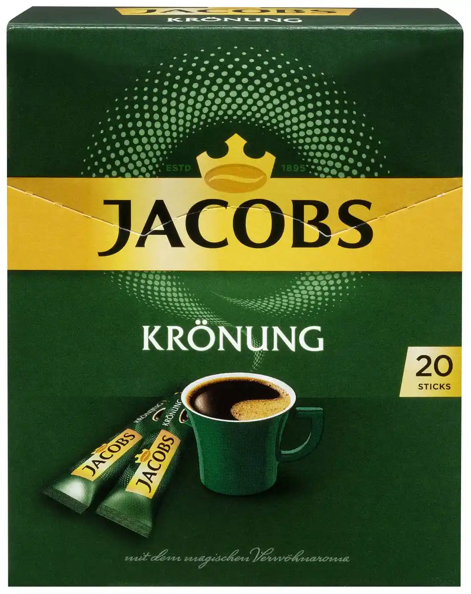 Bild 1 von JACOBS Krönung Instantkaffee, 20 St. = 36-g-Packg.