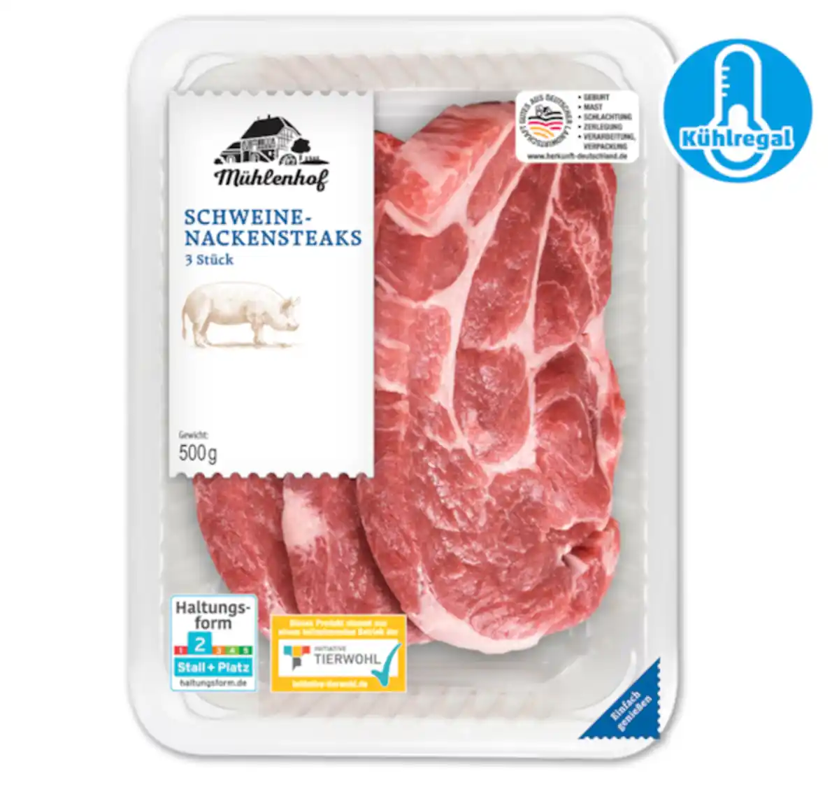 Bild 1 von MÜHLENHOF Frische Schweine-Nackensteaks