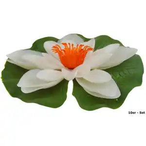 GARDENA Seerose Kunststoff Ø13 cm weiß, 12 Stück - B-Ware