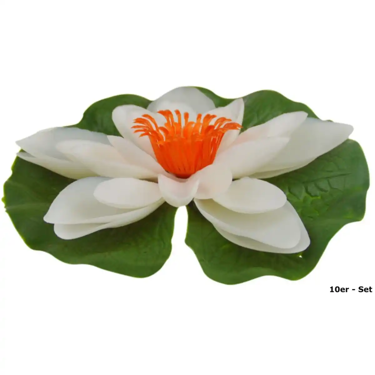 Bild 1 von GARDENA Seerose Kunststoff Ø13 cm weiß, 12 Stück - B-Ware