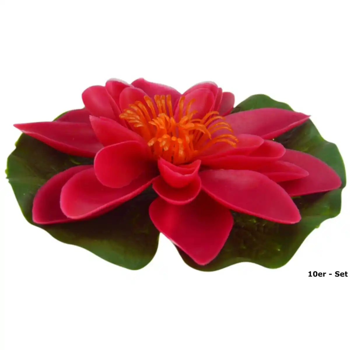 Bild 1 von GARDENA Seerose Kunststoff Ø13 cm rot, 12 Stück - B-Ware