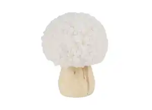 Kleiner Deko-Pilz mit Teddyfell
