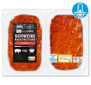 GRILLPARTY  Frische Schweine-Nackensteaks