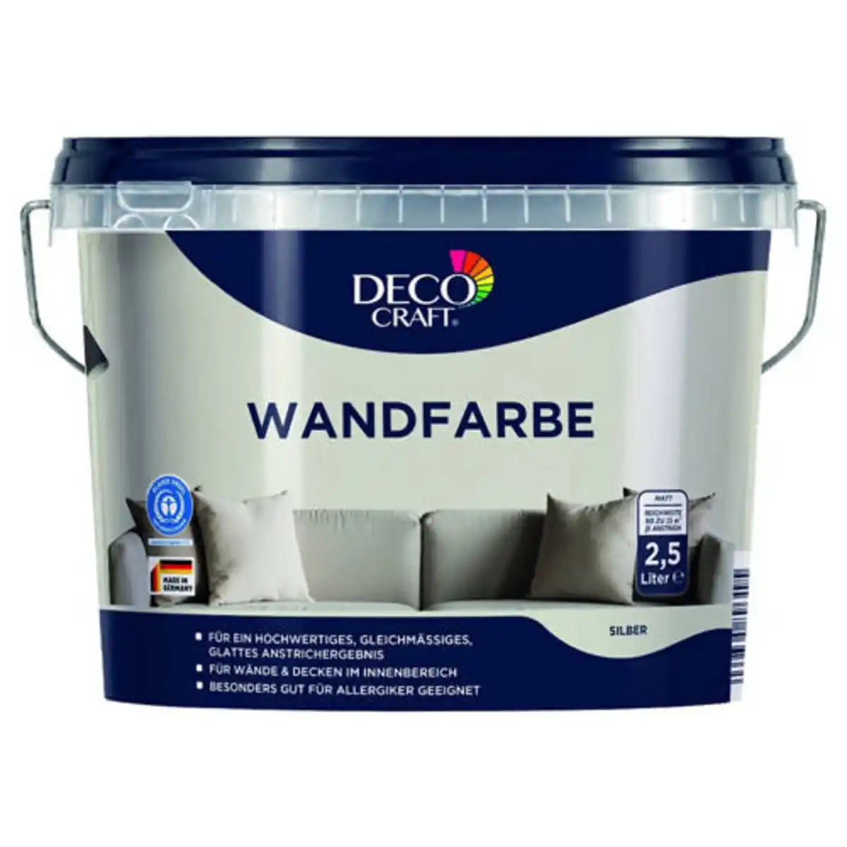 Bild 1 von DECO CRAFT Wandfarbe, Silber