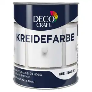 DECO CRAFT Kreidefarbe oder Möbelwachs, Kreidefarbe, Weiß