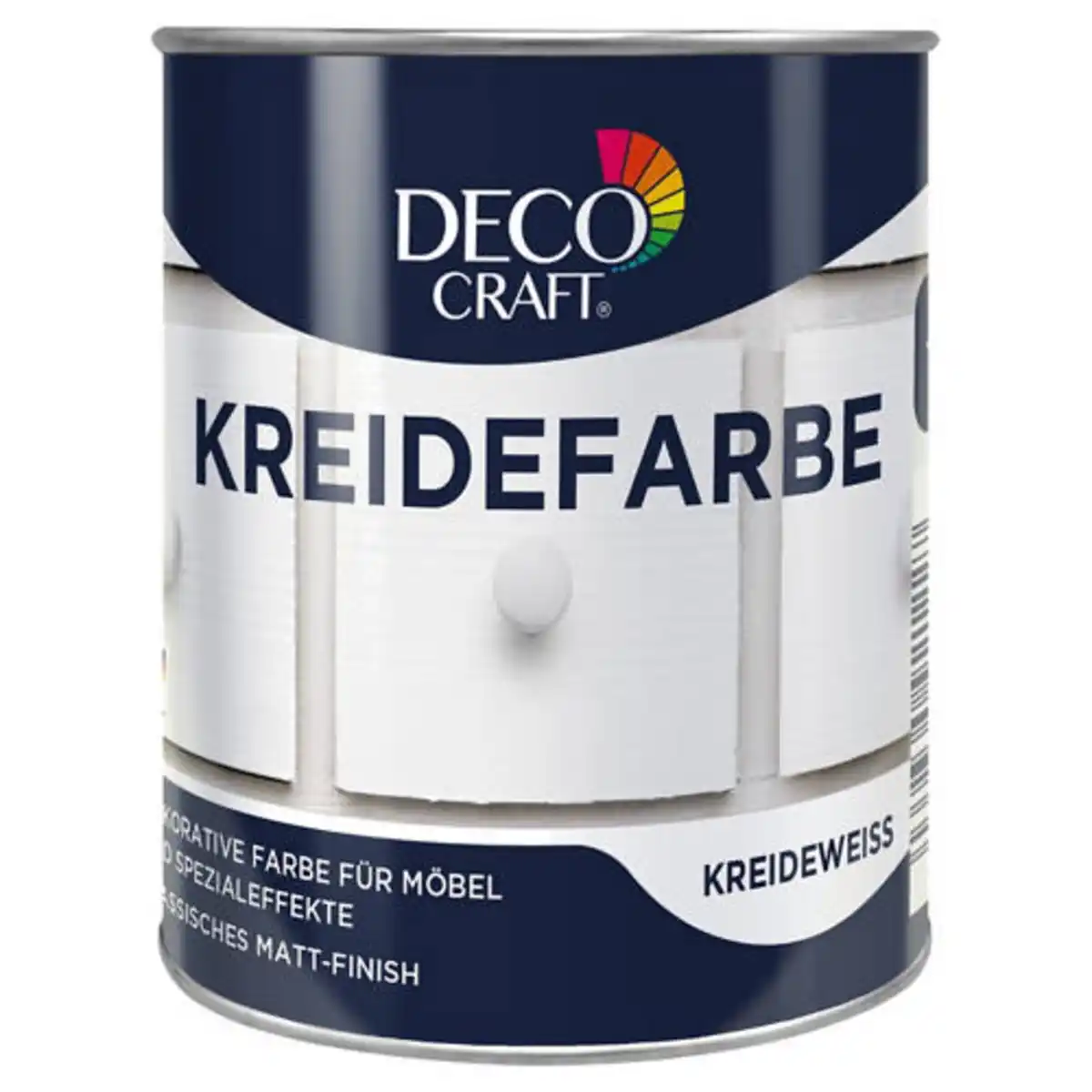 Bild 1 von DECO CRAFT Kreidefarbe oder Möbelwachs, Kreidefarbe, Weiß
