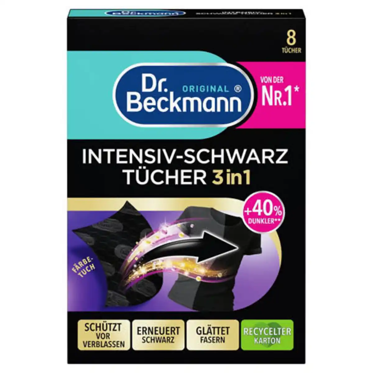 Bild 1 von DR. BECKMANN Intensiv Schwarz Tücher 3 in 1