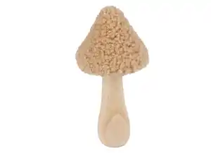 Großer Deko-Pilz mit Teddyfell