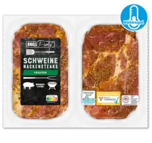 GRILLPARTY  Frische Schweine-Nackensteaks