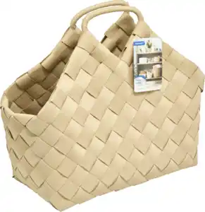 IDEENWELT Flechttasche beige