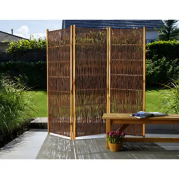 Bild 2 von Mr. GARDENER Paravent, BxH: 180 x 180 cm, Weidenholz, braun
