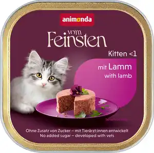 Animonda vom Feinsten Katzennassfutter Kitten getreidefrei 100 g Lamm