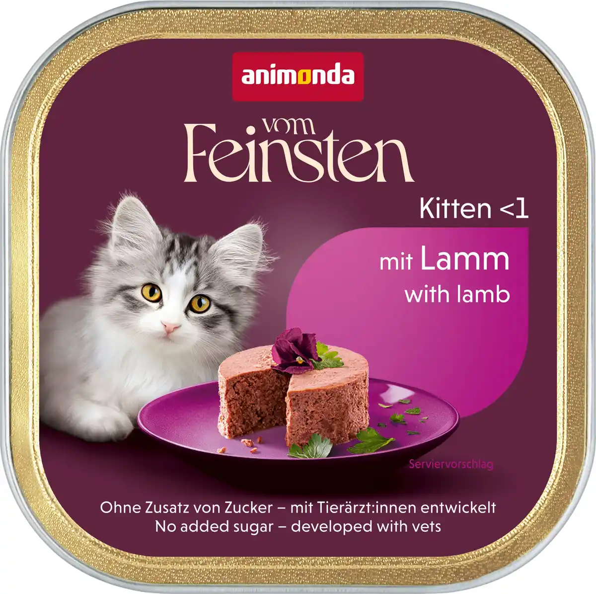 Bild 1 von Animonda vom Feinsten Katzennassfutter Kitten getreidefrei 100 g Lamm