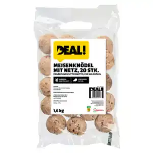 DEAL! Meisenknödel, mit Netz, 20 Stück im Polybeutel