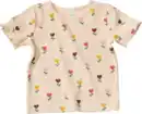 Bild 1 von ALANA T-Shirt mit Tulpen-Muster & Ripp-Struktur, beige, Gr. 98, 1 St