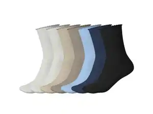 ESMARA® Damen gerippte Socken, 7 Paar
