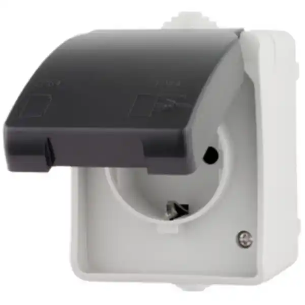 Bild 2 von DEAL! Steckdose, IP44, grau
