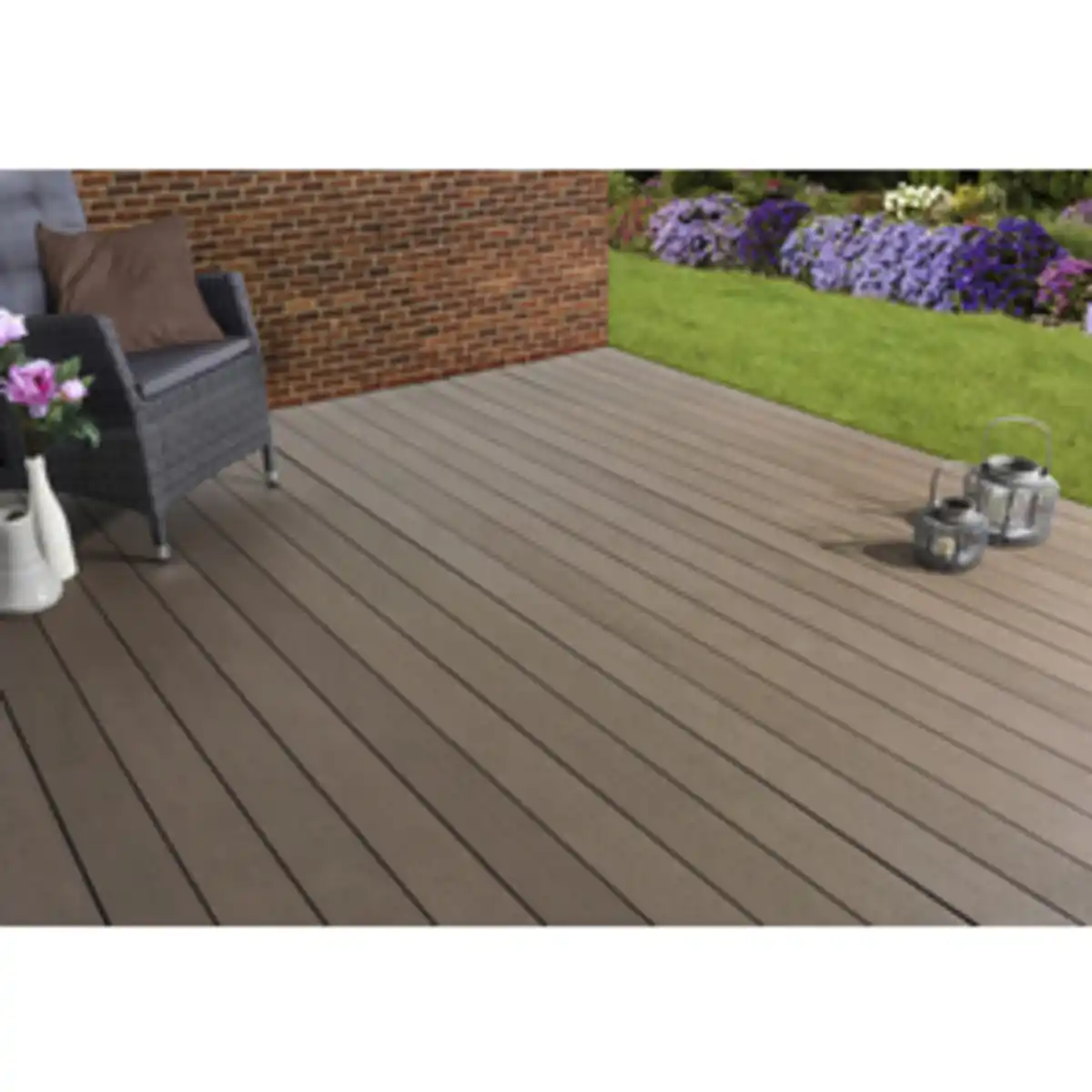 Bild 3 von Mr. GARDENER WPC-Terrassendiele, Breite: 12 cm, Stärke: 2 cm, gebürstet, 1 Stk.