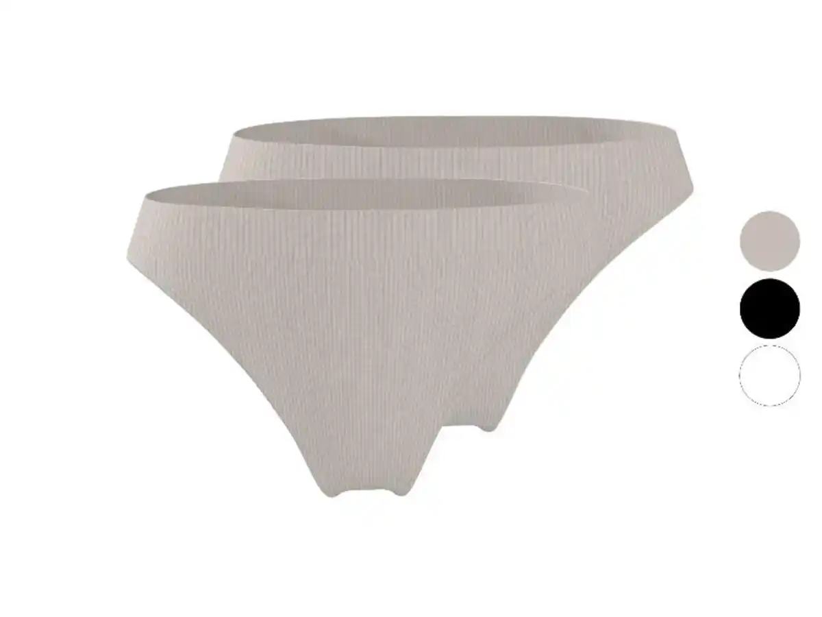 Bild 3 von ESMARA® Damen Gerippte Minislips, 2 Stück