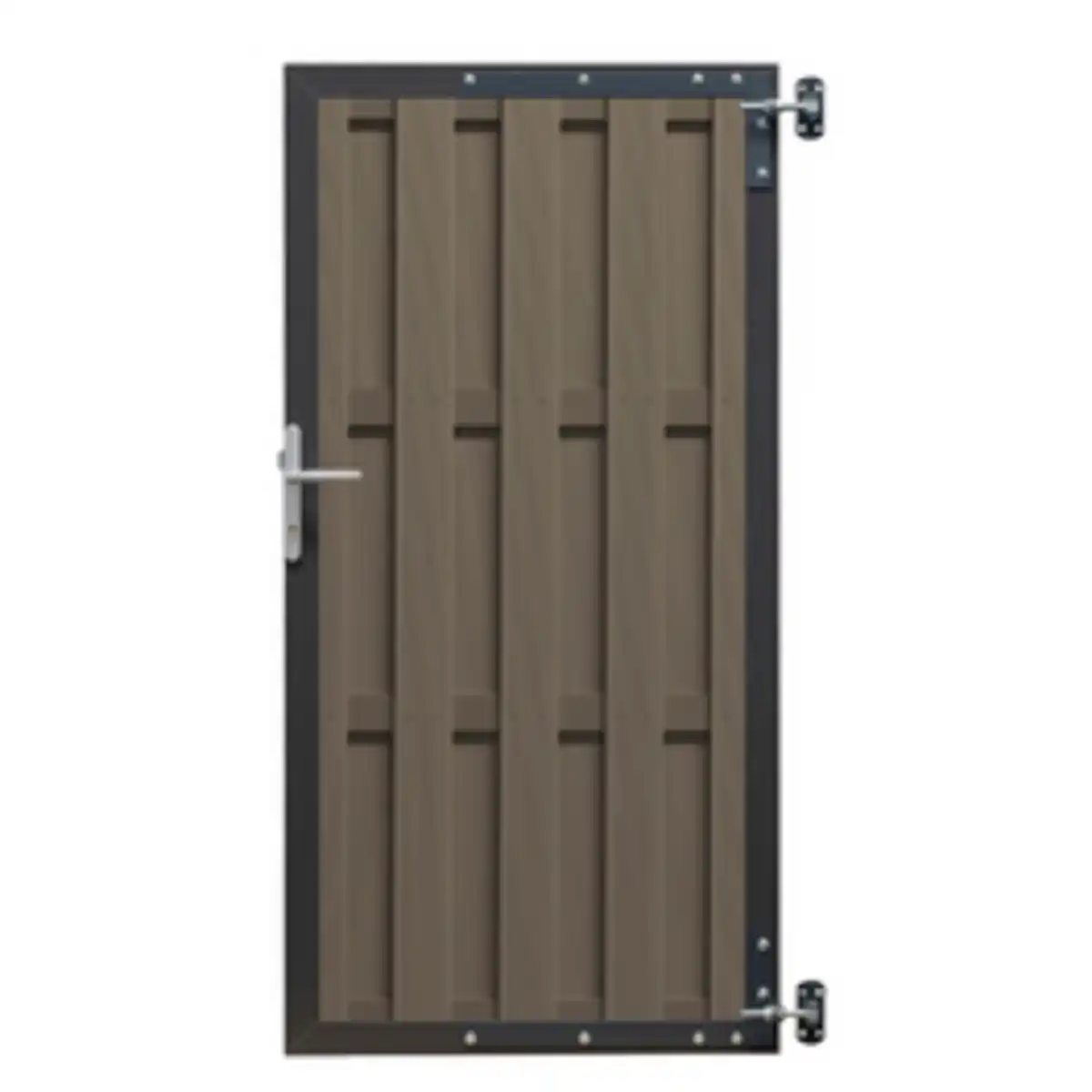 Bild 1 von Mr. GARDENER Gartentor »Ibiza «, WPC-Bohlen, BxH: 90 x 180 cm, braun, Alu pulverbeschichtet