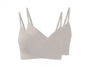 ESMARA® Damen Gerippte Bustiers, 2 Stück