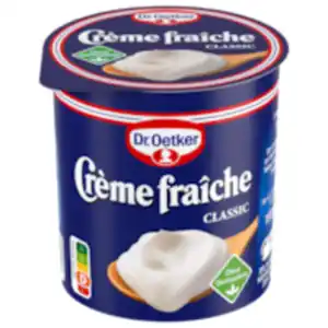 Dr. Oetker Crème fraîche oder Creme Vega