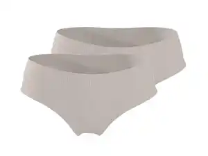 ESMARA® Damen Gerippte Hipster, 2 Stück