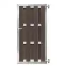 Bild 1 von Mr. GARDENER Gartentor »Ibiza «, WPC-Bohlen, BxH: 90 x 180 cm, braun, Alu blank anodisiert