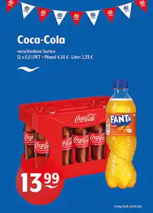 Coca-Cola verschiedene Sorten