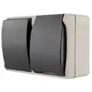 Bild 1 von DEAL! Schalter-Steckdose-Kombination, IP44, grau