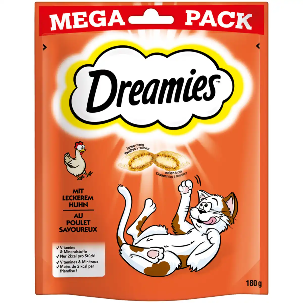 Bild 1 von DREAMIES Portionsbeutel Mega Pack mit Huhn 180g