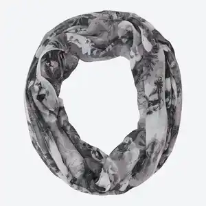 Damen-Loop-Tuch mit Druck, ca. 50x90 cm