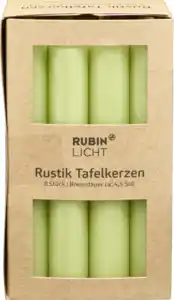 RUBIN LICHT Tafelkerzen hellgrün