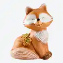 Bild 1 von Fuchs-Figur mit Herbstblatt, ca. 27,5x21,5x16,5 cm