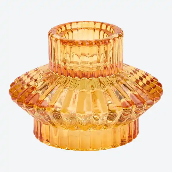 Bild 3 von Kerzenhalter aus Glas, ca. 7,8x5,4 cm