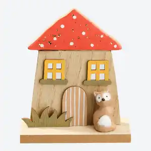 Deko-Häuschen aus MDF, ca. 13x11x5 cm
