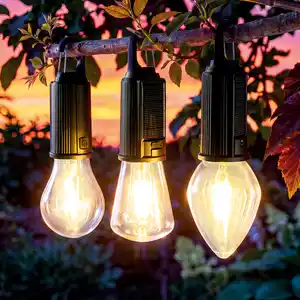 IC-Home LED-Solar-Hängeleuchte 2in1