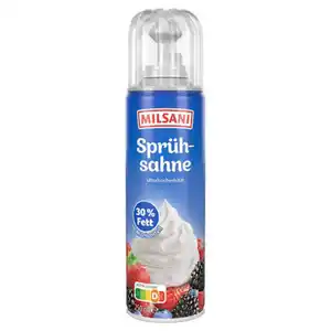 MILSANI Sprühsahne 250 ml, Vollfett