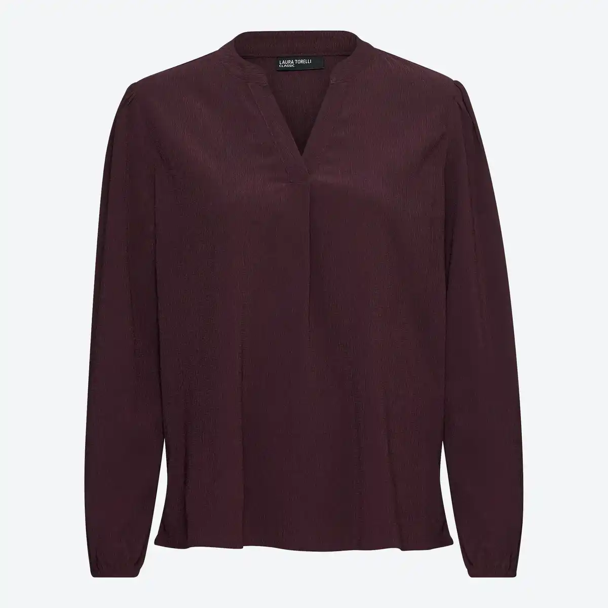 Bild 1 von Damen-Bluse mit V-Ausschnitt und Bündchen