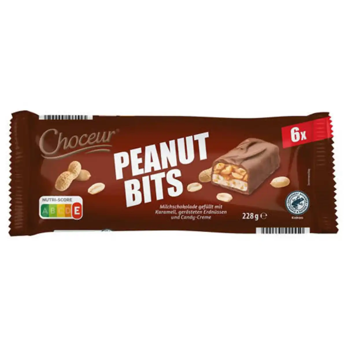 Bild 1 von CHOCEUR Big Bars Schokoriegel 228 g, Peanut Bits