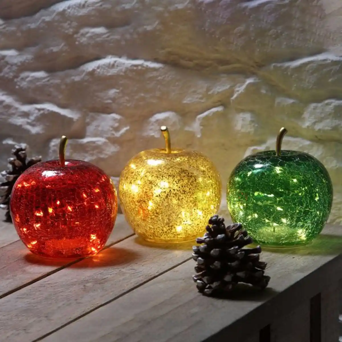 Bild 3 von I-GLOW LED-Dekoapfel "POMO" - Rot