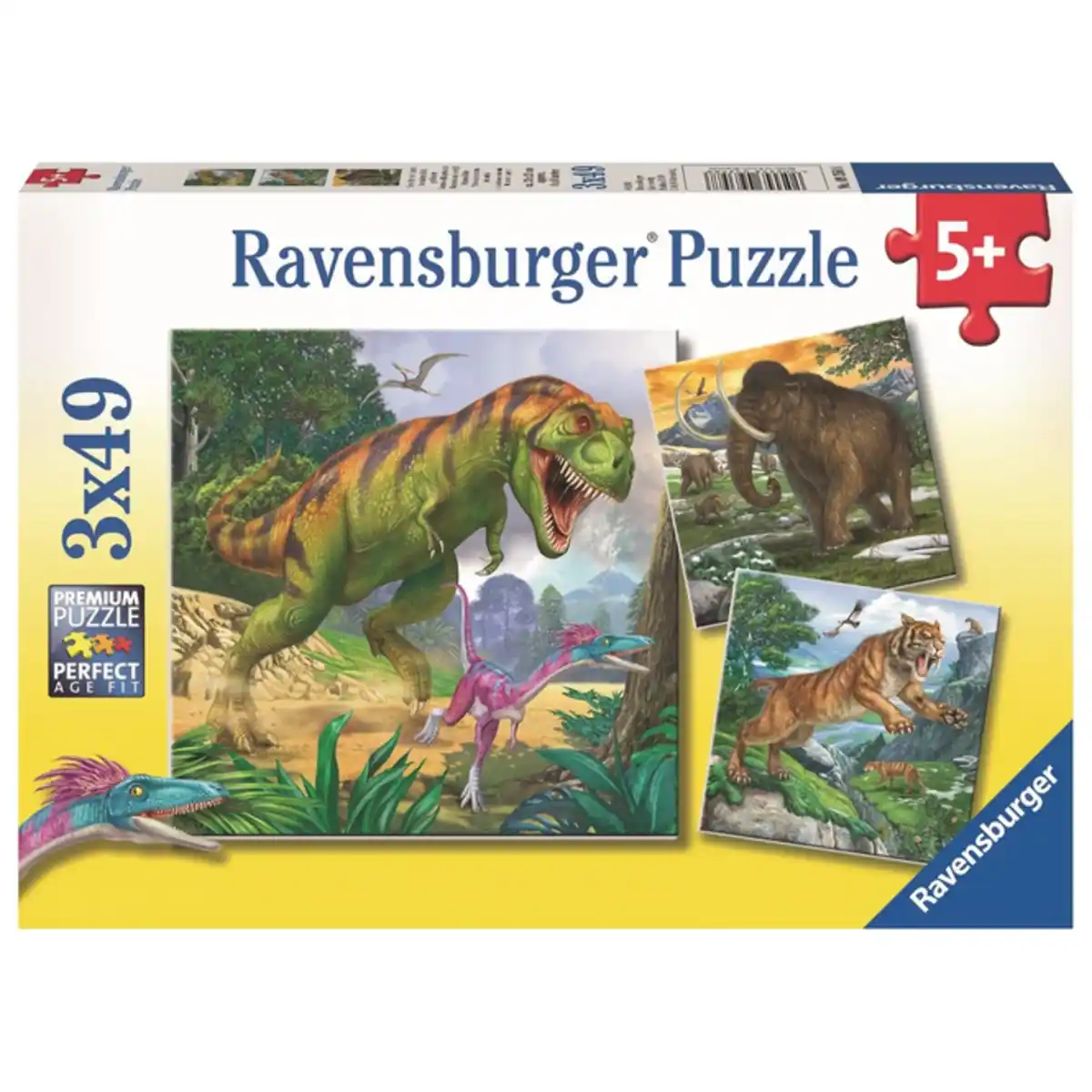 Bild 1 von Puzzle-Box - Herrscher der Urzeit - 3x 49 Teile