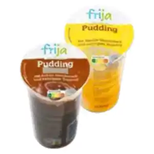 frija Pudding mit Sahne Vanille oder Schoko