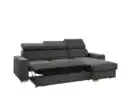 Bild 1 von Möbel Punkt Ecksofa Tokio mit Bettfunktion, ca. 203 x 127 cm - Schwarz